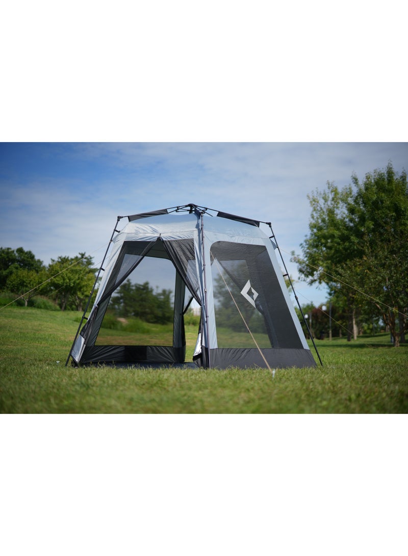 CAIRO SHADE 2 - Quick-opening hexagonal gazebo with sunshade fabric